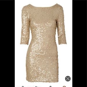 Gold Sequin Dress